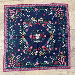 Rifle Paper Co. Original 100% Silk Scarf LUXEMBOURG Pattern